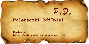 Polereczki Dániel névjegykártya